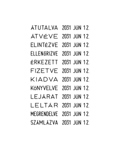 COLOP 04000 WD dátumbélyegző fix szavakkal kézi