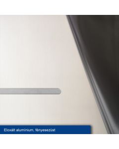 Eloxált alumínium, fényesezüst - 1,5 mm