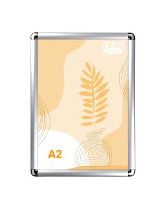 Lekerekített sarkú A2 méretű plakátkeret, posztertartó