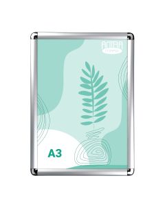 Kerekített posztertartó, plakátkeret A3 méret