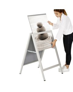 3080C -  Megállítótábla 2 x A1, ezüst