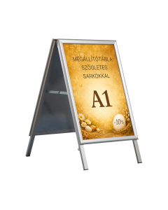 akci&oacute;s hirdetőt&aacute;bla sz&ouml;gletes sarokkal