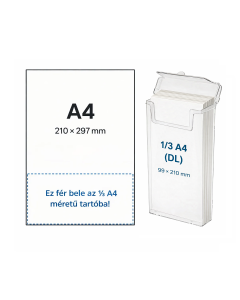 4165 - Kültéri, fali szórólaptartó