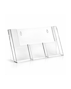 3 rekeszes szórólaptartó