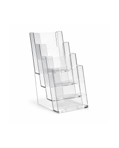 4410 - Asztali szórólaptartó, 4 rekeszes