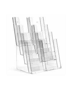 8 rekeszes szórólaptartó