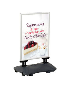 Kültéri megállítótábla, szélbiztos