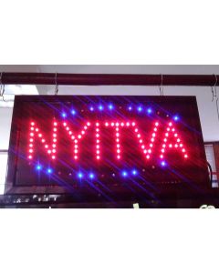 2955-NYITVA-OPEN LED tábla - 500 x 300 mm