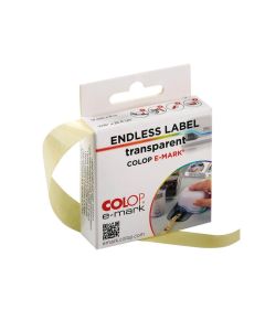 Colop e-mark tekercses öntapadó címke – átlátszó