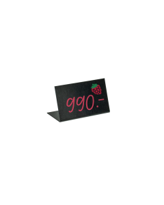 2051 - Talpas fekete ártábla (80x60mm)