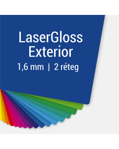 Gravírtábla kültéri fényes felületű, LaserGloss Exterior
