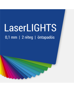 Gravírozható öntapadó fóliák kétszínűek, 0,1 mm vastag, rowmark