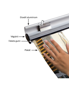 2594Y-Alumínium plakátsín - 3000 mm