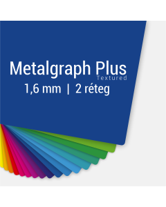 Metalgraph gravírtáblák különböző színben, textúrált felülettel, 1,6 mm vastagságban