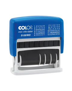 COLOP Mini-Info-Dater S 120/WD Dátumbélyegző fix szavakkal