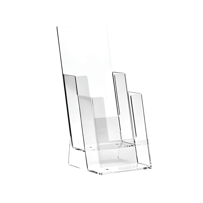 2 rekeszes szórólaptartó asztalra