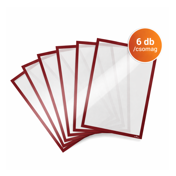 piros öntapadós infókeret A3 csomag