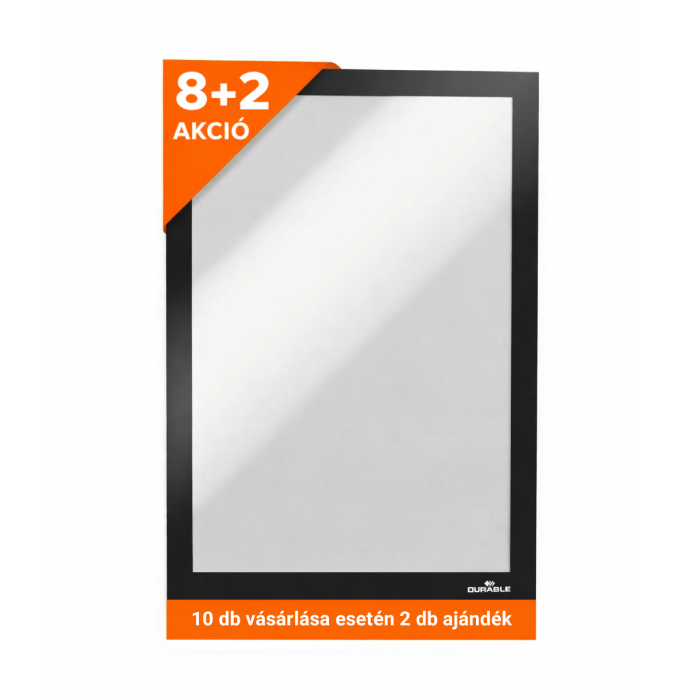 akciós fekete infókeret üvegre