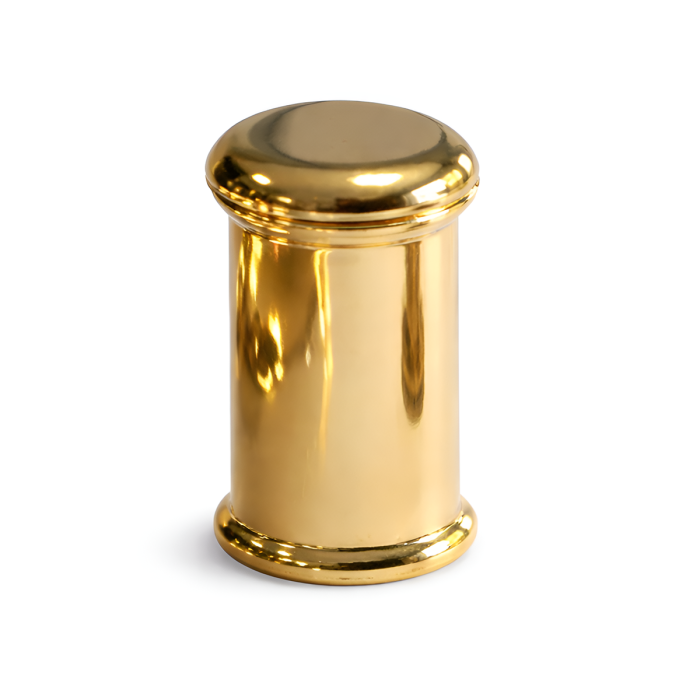 Fényes, aranyozott réz távtartó