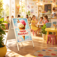 Meg&aacute;ll&iacute;t&oacute;t&aacute;bla A1 f&eacute;m h&aacute;tlappal /3080Y/