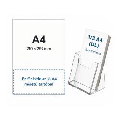 4110X - 1 rekeszes asztali sz&oacute;r&oacute;laptart&oacute;