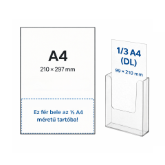 4160X - Fali sz&oacute;r&oacute;laptart&oacute;, 1 rekeszes