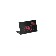 2051 - Talpas fekete ártábla (80x60mm)