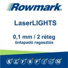 LaserLIGHTS 0,1 mm vastag, kétrétegű, öntapadós fólia gravíranyagok, ívek
