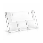 3 rekeszes szórólaptartó