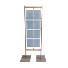 feszített sodronyos laptartó állvány, dupla talppal