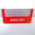 akció jelzőtábla ársínhez
