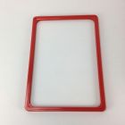 Műanyag plakátkeret A5 méretben, piros keret
