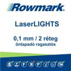 LaserLIGHTS 0,1 mm vastag, kétrétegű, öntapadós fólia gravíranyagok, ívek