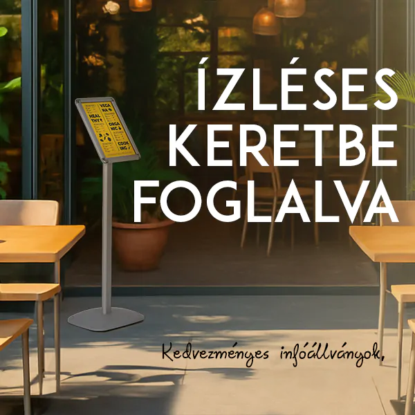 infóállvány akció