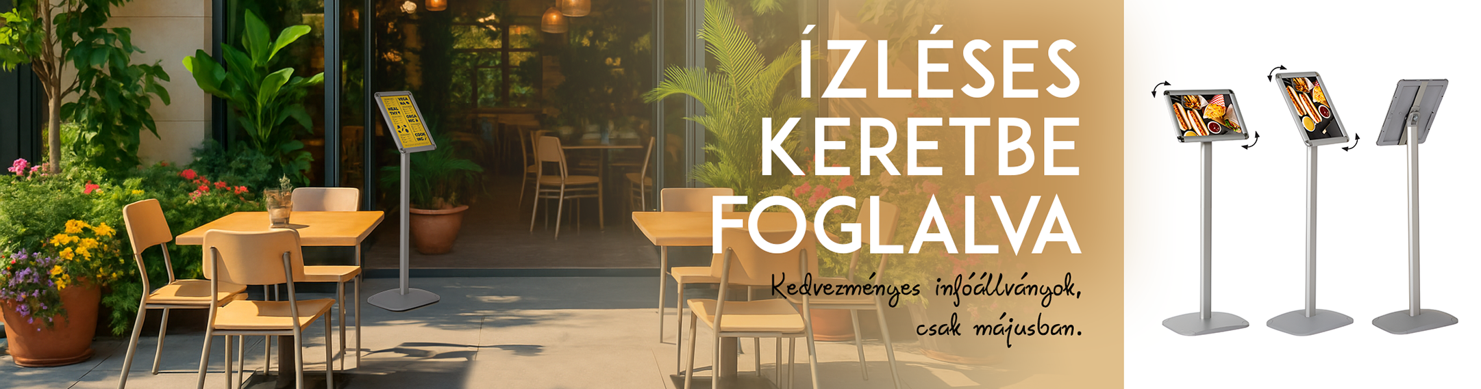 infóállvány akció