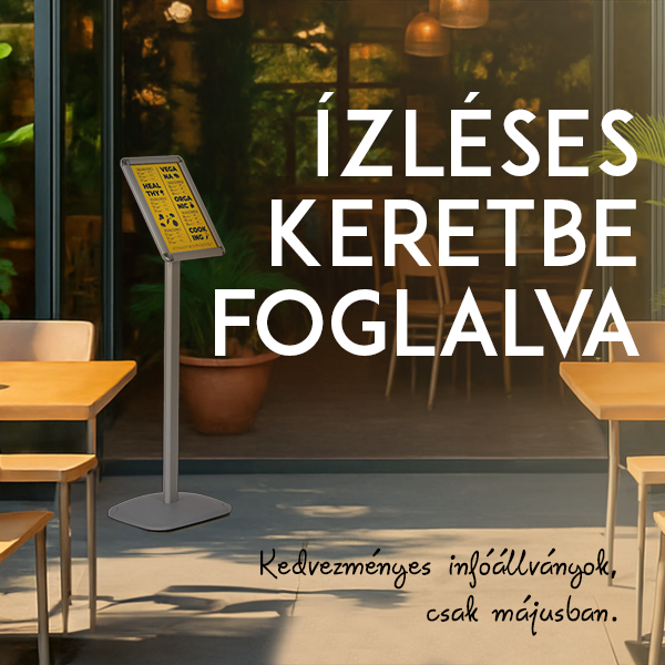 infóállvány akció